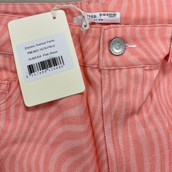 Pepper Mayo Electric Avenue Pants in Wavy Pink - Size 4 - NWT - Picture 7 of 7